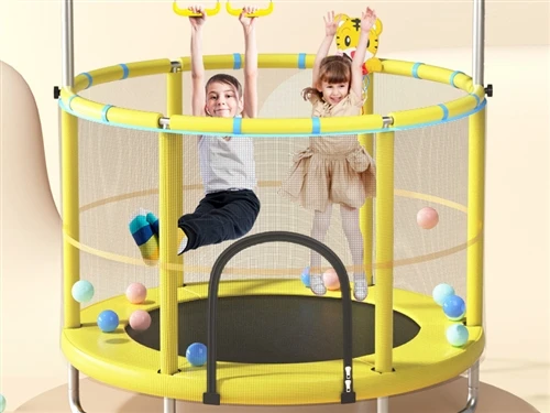 How to change the middle fabric of a folding trampoline?
