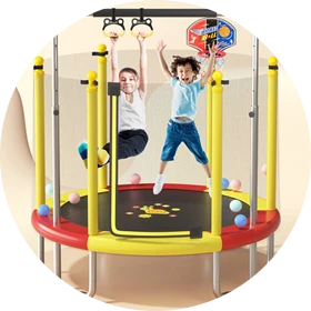Kids Trampoline With Safety Net