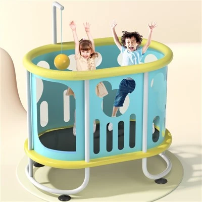 Backyard Trampoline with Enclosure