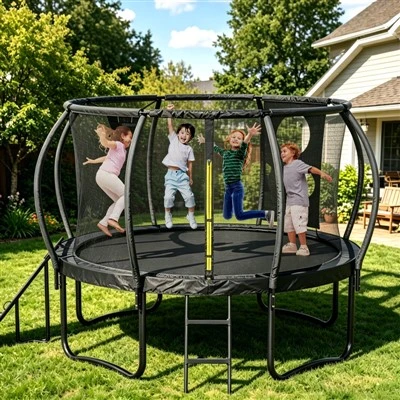 Trampoline with Enclosure Combo
