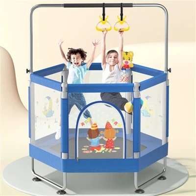 Trampoline with Ladder and Net